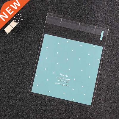 100pcs/lot Skyblue Pink Plastic Self Adhesive Cookie