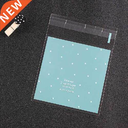 100pcs/lot Skyblue Pink Plastic Self Adhesive Cookie