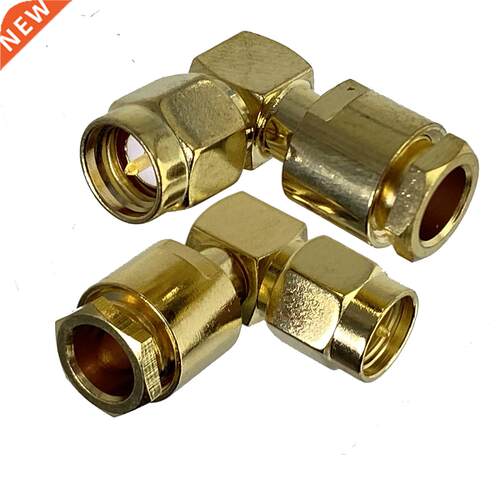 1pcs Connector SMA Male Plug Clamp RG58 RG142 LMR195 RG400 R
