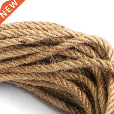 6mm 1m-50m Natural Jute Rope Twine Rope Hemp Twisted Cord Ma