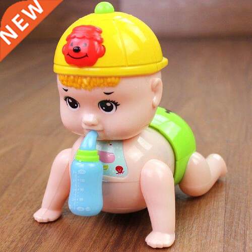 2021 New Cute Electric Crawling Baby Doll with Milk