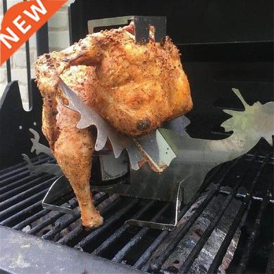 1Set Barbecue Grilling Baking Cooking Stand Cock Shape