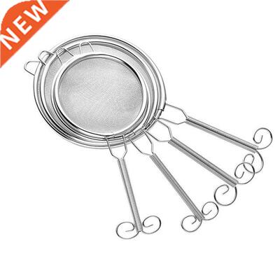 1PCS Stainless Steel Flour Strainer Colander Screen Mesh Han