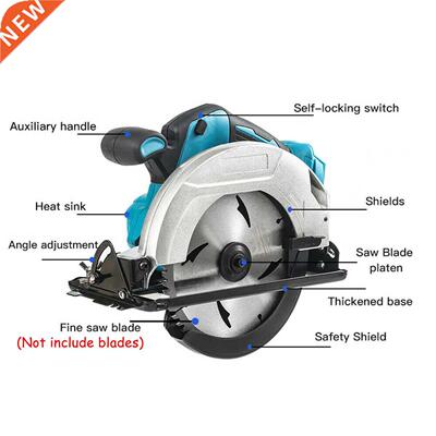 18V Cordless Electric Circular Saw 1200W 5000RPM 185mm Elec