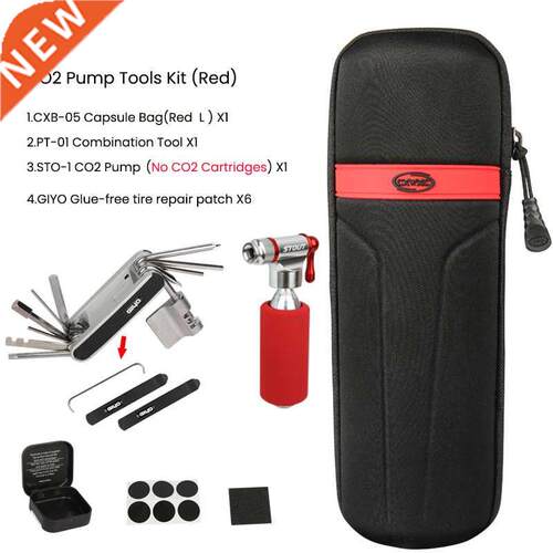 Portable Bcycle Repar Tool Kt Capsule Bag Cyclng CO2 n