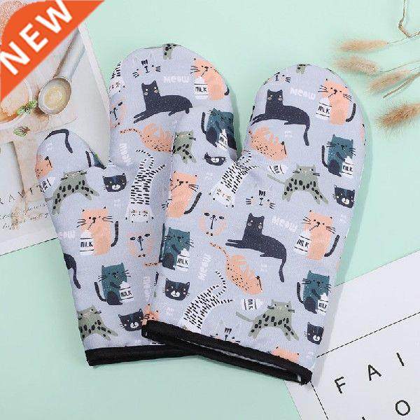 1pcs heat resistant scald proof gloves non-slip cotton