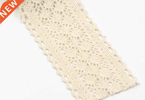 5yards/lot, 6cm Width, White Beige Black Cotton Lace Ribbon