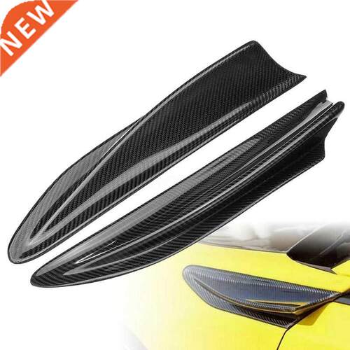 2Pcs Carbon Fiber Side Fender Fin Vents Cover Trim for Suba