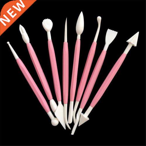 8pcs/set Plastic Clay Sculpting Set Polymer Modeling Clay To