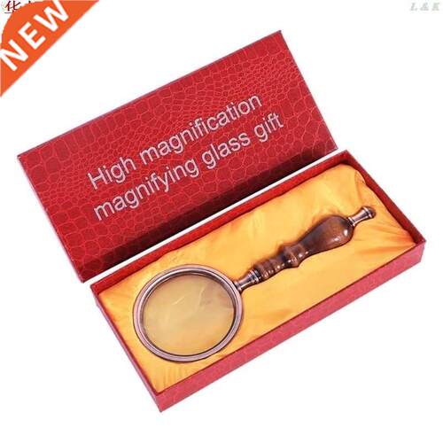 Handheld Magnifier, Antique Handle Magnifier 10X Reading Mag