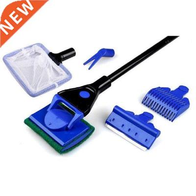 5 In 1 Aquarium Tank Cleaner Set Fish Net Gravel Rake Algae