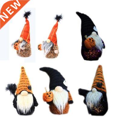 Halloween Gnome Pumpkin Witch Broom Elf Dwarf Dolls
