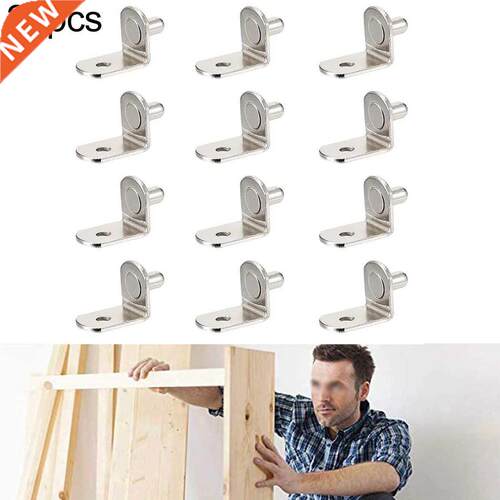 20Pcs Shelf Brackets Support Studs Pegs 5mm Metal Pin Shelve