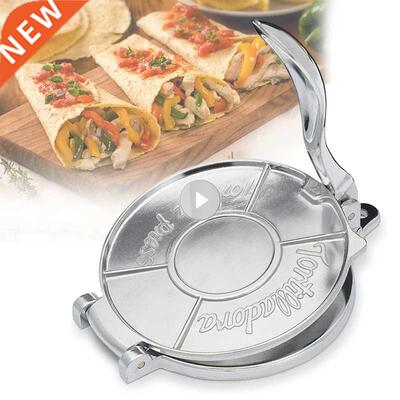Silver Aluminum Tortilla Press Maker Aluminum Foldable Home
