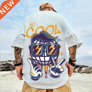 Short Fashion Loose Men New Shirt Runni Summer Sleeve