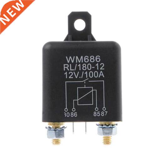 12V 100Amp Start Relay 4Pin ON/OFF Switch Split Charge Relay