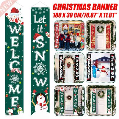 Christmas Hanging Door Banner Christmas Ornaments Marry Chri