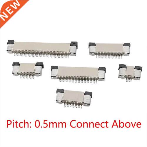 10 Pcs Pitch 0.5mm FPC FFC Connector Flat Cable Socket 4P 6P