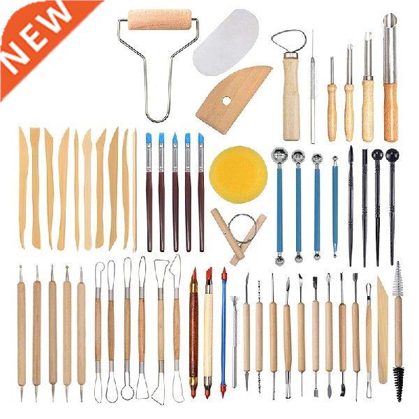 61Pcs Clay Tools Sculpting Pottery Tools Polymer Modeling