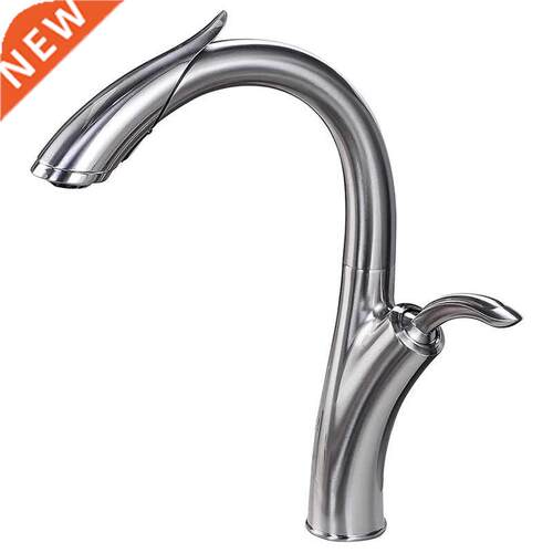 Hgh Arc Pull-Down Ktchen Faucet, Sngle Handle Sngle Leve