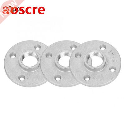 10Pcs DN20 4 Holes Transverse Flange Base Hardware Tool 3/4'