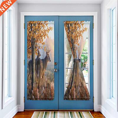 Forest Maple Deer Modern Curtains for Living Room Luxury