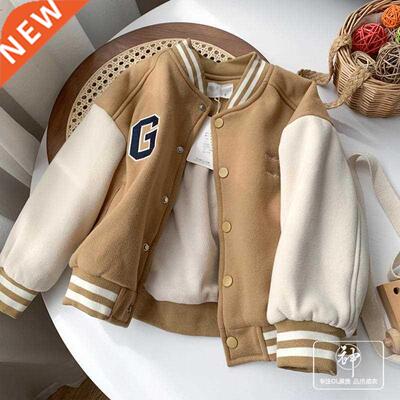 2022 Children's Winter Jacket Baseball Suit Bomber Tiny Cott