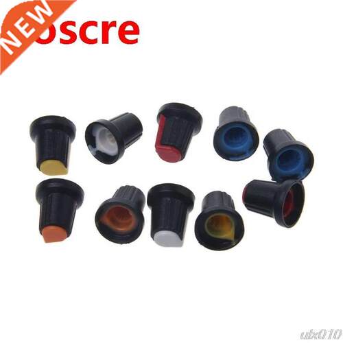 10Pcs/Set Potentiometer Shaft Control Rotary Knob Cap 15mmx1