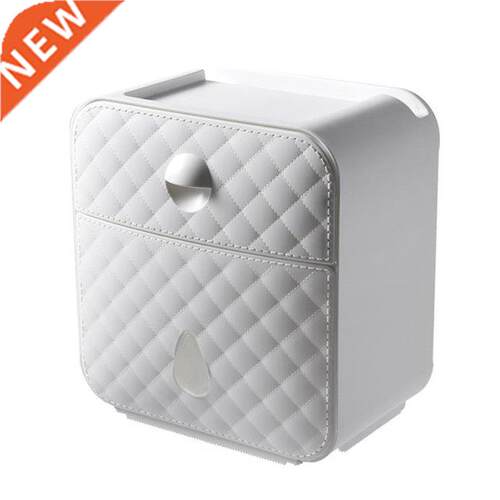 Toilet Paper Holder Waterproof Towel Wall Mounted Storage Bo