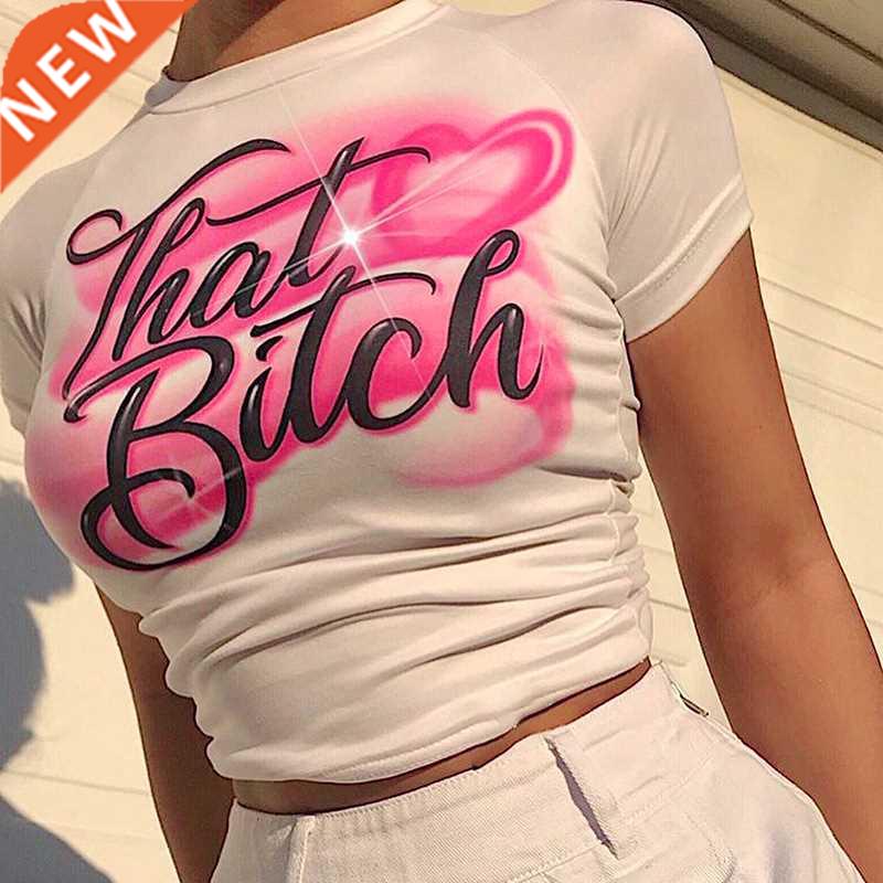 2000s Setwear Harajuku Goth Short Sleeve T-shirts Y2K Fashio