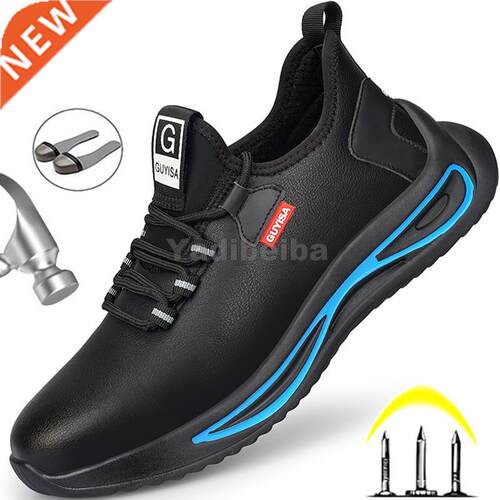 Work Sneakers Waterproof Steel Toe Safety Shoes Men Work Sho