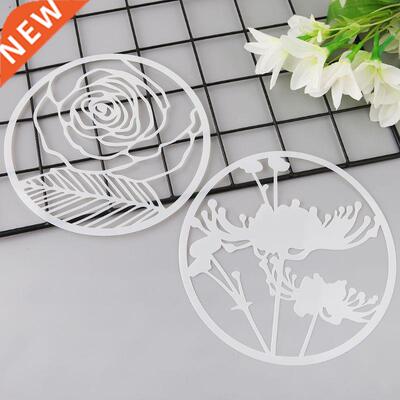 8Pcs Round Grilles Drawing Molds Plastic Children Painting S