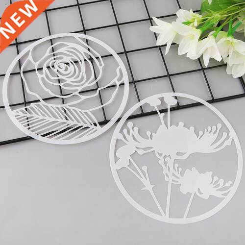 8Pcs Round Grilles Drawing Molds Plastic Children Painting S