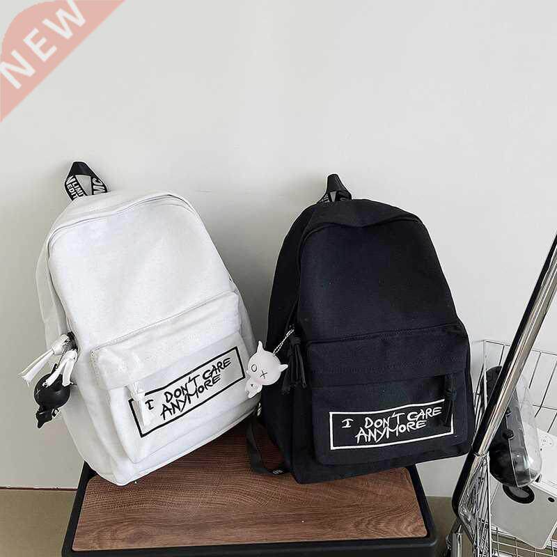 backpack harajuku style women backpack doll pendant shoulder