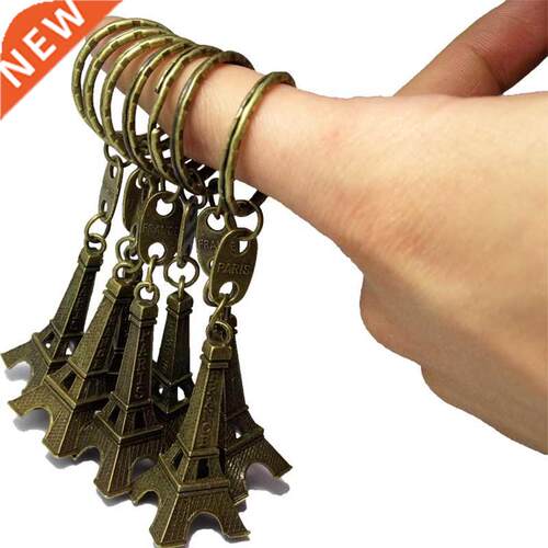 10pcs/lot Pars Effel Tower Keychans Bronzed 5cm Heght M