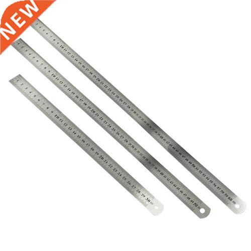 1Pc 0/ 50/60cm Metal Ruler Stainless Steel Straight Ruler M