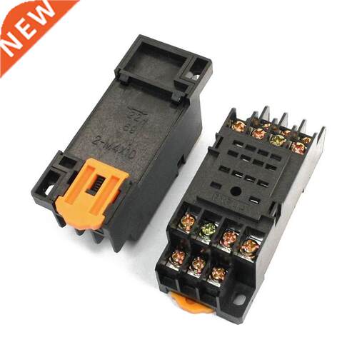 2pcs Relay 14-Pin 5mm DIN Rail HH54P MY4 Power Socket Base