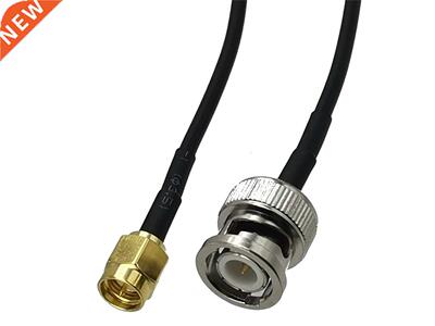1pcs RG174 BNC Male Plug to SMA Male Plug RF Coaxial Connect