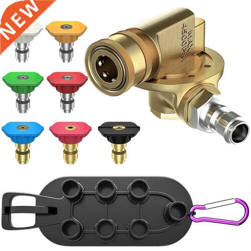 Pressure Washer Pivoting Coupler,9Pcs Pressure Washer Tips S
