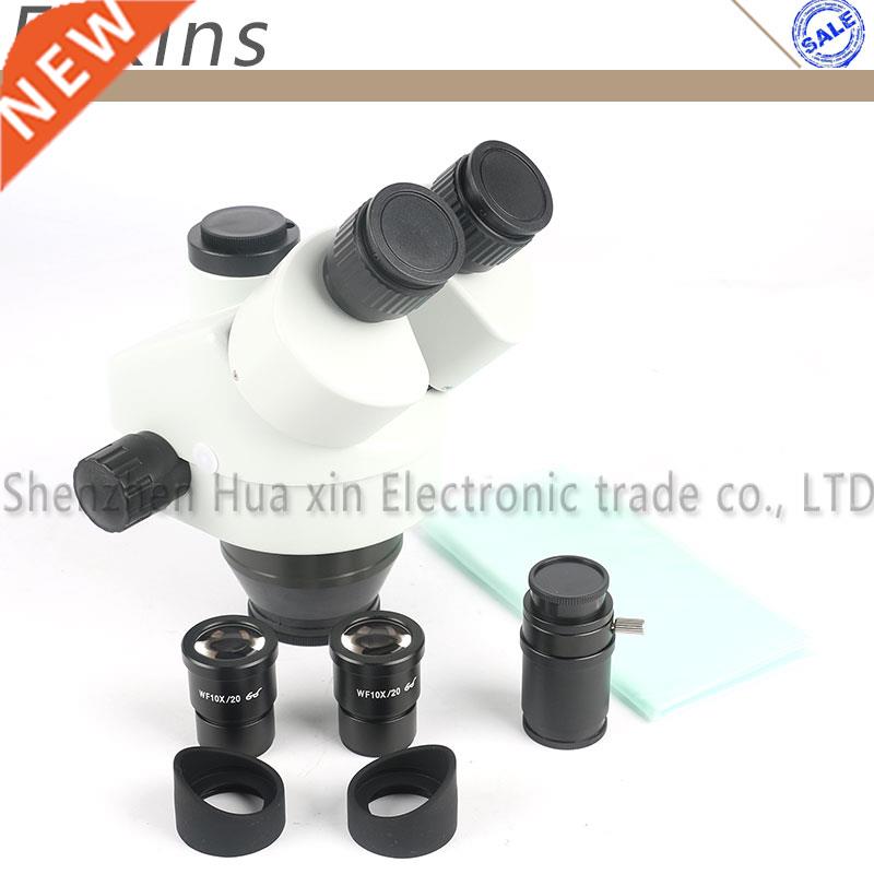 7-45X Simul Focal Continuous Zoom Trinocular Stereo Microsco