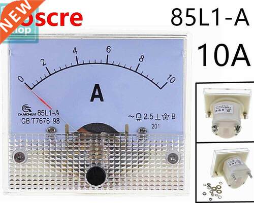 1PCS 85L1 10A AC Panel Meter Analog Panel Ammeter Dial Curre
