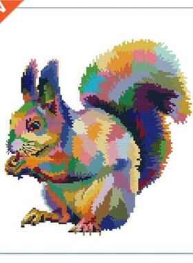 Cross Stitch Stamped Kits 14CT Printed Embroidery Cloth