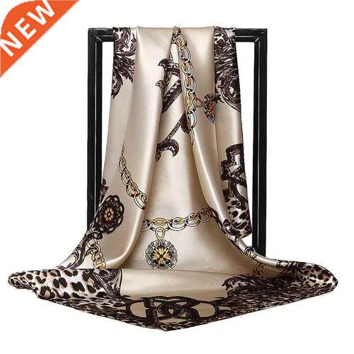 Silk Scarves Women Square Head Hijab Scarf chiffon Shawl