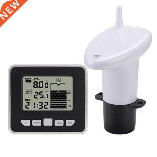 Ultrasonic Water Tank Level Meter LCD Display Temperature Se