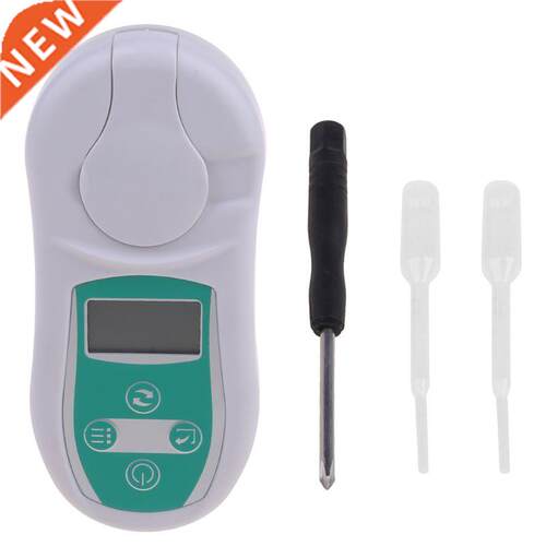 Digital Brix Refractometer Sugar Testing Meter 0-53% Tempera