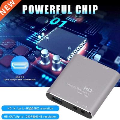 Multifunctional USB3.0 Video Capture Card with Microphone In