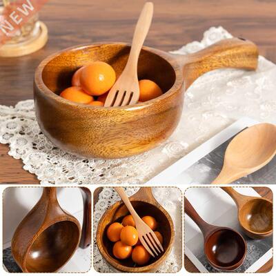Solid Wood Scoop With Short Handle Portale Japanese-Style