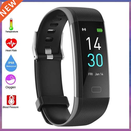 Bluetooth 5.0 Smart Band Watch IP68 Body Thermometer Sport