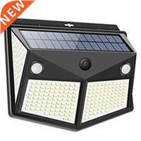 Solar Lights Outdoor 260LED, Wireless Double Solar Motion