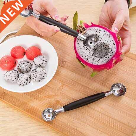 Hot Stalinless Steel Dual Double-end Melon Baller Scoop Frui